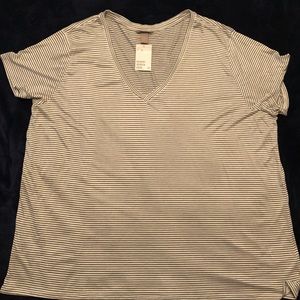 H&M Striped V-Neck